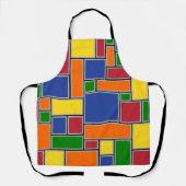 Farbige Rechtecke Schürze (Vorderseite)