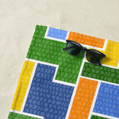 farbige Rechtecke Strandtuch (Beispiel)