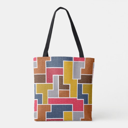 farbige Rechtecke Tasche (Rückseite)