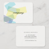 Farbige Rechtecke (Transparenz) Visitenkarte (Vorne/Hinten)