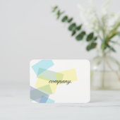 Farbige Rechtecke (Transparenz) Visitenkarte (Stehend Vorderseite)