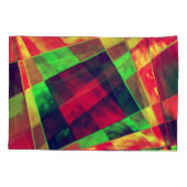 Farbige Rechtecke und Quadrate Kissenbezug (Rückseite-Links)