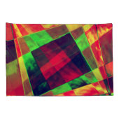 Farbige Rechtecke und Quadrate Kissenbezug (Rückseite-Rechts)