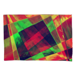 Farbige Rechtecke und Quadrate Kissenbezug