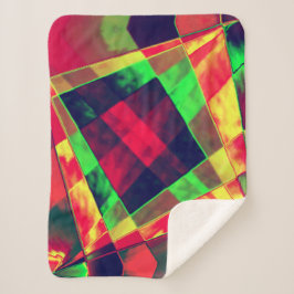 Farbige Rechtecke und Quadrate Sherpadecke