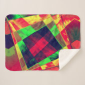 Farbige Rechtecke und Quadrate Sherpadecke (Vorderseite (Horizontal))