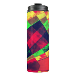 Farbige Rechtecke und Quadrate Thermosbecher