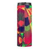 Farbige Rechtecke und Quadrate Thermosbecher (Rückseite)