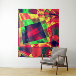 Farbige Rechtecke und Quadrate Wandteppich