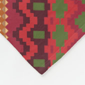 Farbige Red Aztec Design Fleecedecke (Ecke)