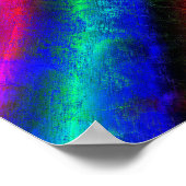 farbige Regenbogen-abstrakte Textur Poster (Ecke)