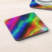 farbige Regenbogen-abstrakte Textur Untersetzer (Linke Seite)