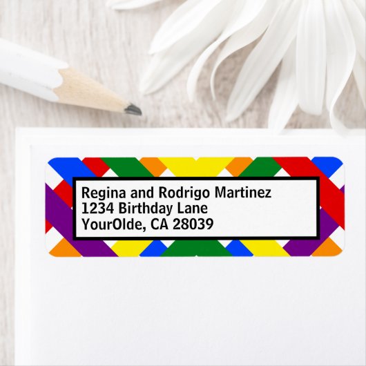 Farbige Regenbogen-Diagonalstreifen (Insitu)