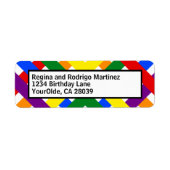 Farbige Regenbogen-Diagonalstreifen (Vorne)