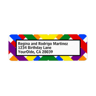 Farbige Regenbogen-Diagonalstreifen