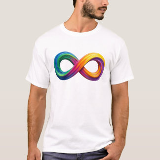 Farbige Regenbogen-Infinität T-Shirt