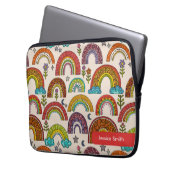 Farbige Regenbogen-Laptop-Hülle Laptopschutzhülle (Vorderseite Links)
