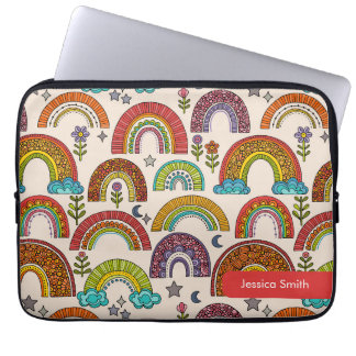 Farbige Regenbogen-Laptop-Hülle Laptopschutzhülle