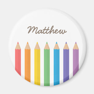 Farbige Regenbogen-Malerfarbstifte für Schulkinder Magnet