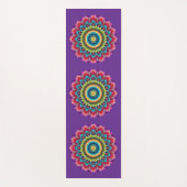 Farbige Regenbogen-Mandala-Yogamatte Yogamatte (Vorderseite)