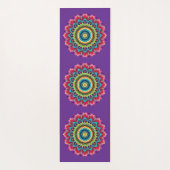 Farbige Regenbogen-Mandala-Yogamatte Yogamatte (Rückseite)