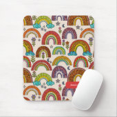 Farbige Regenbogen-Mauspad Mousepad (Mit Mouse)