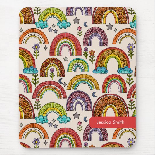 Farbige Regenbogen-Mauspad Mousepad (Vorne)