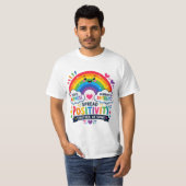 Farbige Regenbogen Positivität & Vielfalt T-Shirt (Vorne ganz)