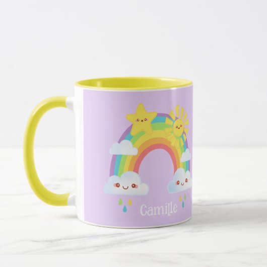 Farbige Regenbogenästhetik Tasse (Links)