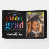 Farbige Regenbogenbriefe | Kinder Graduate Foto Banner (Horizontal)