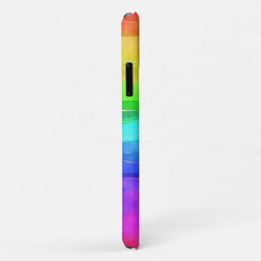 Farbige Regenbogenfarbe Case-Mate iPhone Hülle (Hinten/Rechts)