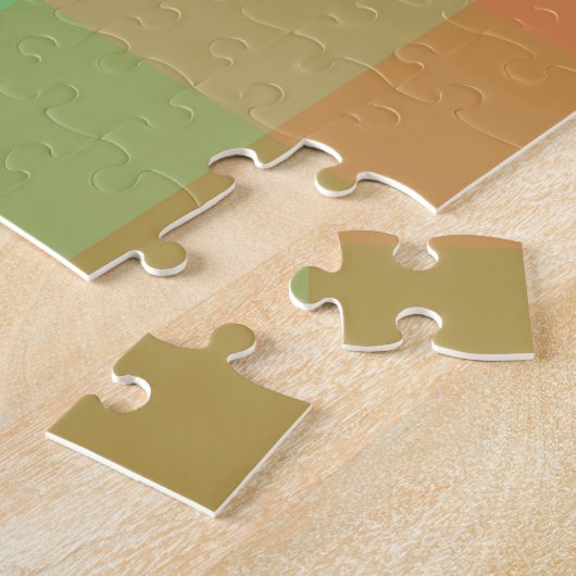 Farbige Regenbogenfarben Pixel glänzender Gestaltu Puzzle (Seite)