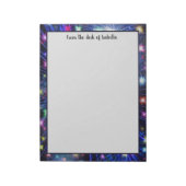 Farbige Regenbogenfeuerwerke, Nachtschwärme, Feier Notizblock (Rotiert)