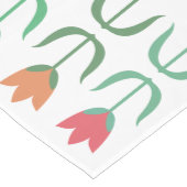 Farbige Regenbogenhauben, Frühlingsblumen Mittelgroßer Tischläufer (Ecke)