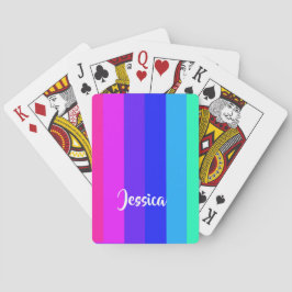 Farbige Regenbogenlinien Spielkarten