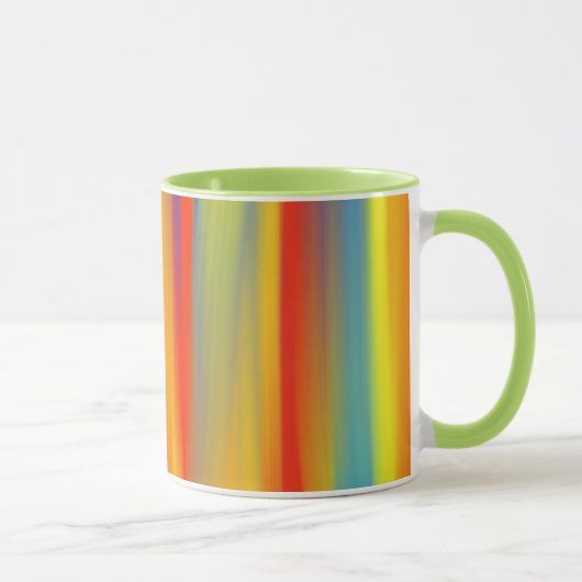 FARBIGE REGENBOGENMALEREI 2 TASSE (Rechts)