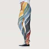 Farbige Regenbogenmalerei Vintag Leggings (Links)