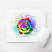 Farbige Regenbogenrose Mousepad (Mit Mouse)