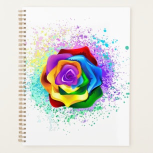 Farbige Regenbogenrose Planer