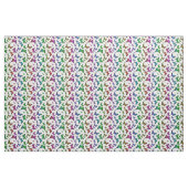 Farbige Regenbogenschmetterlinge auf Weiß Stoff (Yard (91,4 cm))