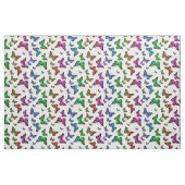 Farbige Regenbogenschmetterlinge auf Weiß Stoff (Fat Quarter (45,7 x 55,9 cm))