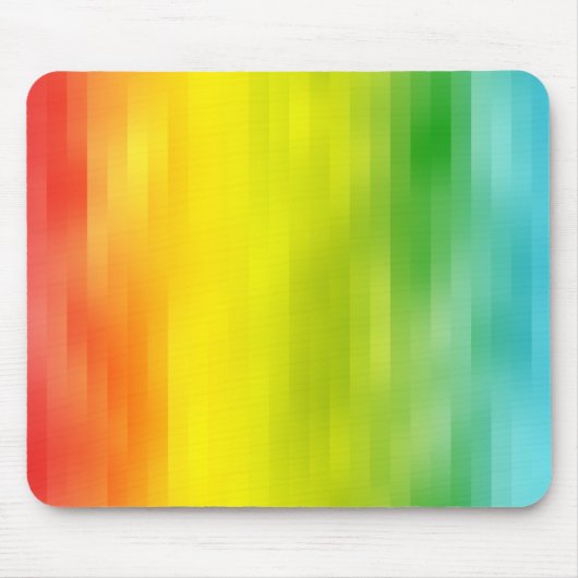 Farbige Regenbogenstreifen Mousepad (Vorne)