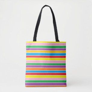 Farbige Regenbogenstreifen Tasche