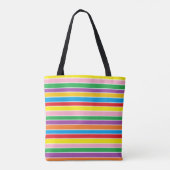Farbige Regenbogenstreifen Tasche (Rückseite)