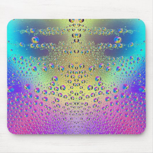 Farbige Regenfälle Mousepad (Vorne)