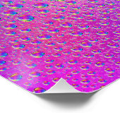 Farbige Regenfälle Poster (Ecke)