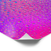 Farbige Regenfälle Poster (Ecke)