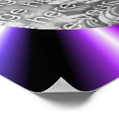 Farbige Regenrahmen hinzufügen Ihr Foto Poster (Ecke)