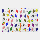 Farbige Regenschirme Design Geschirrtuch (Horizontal)
