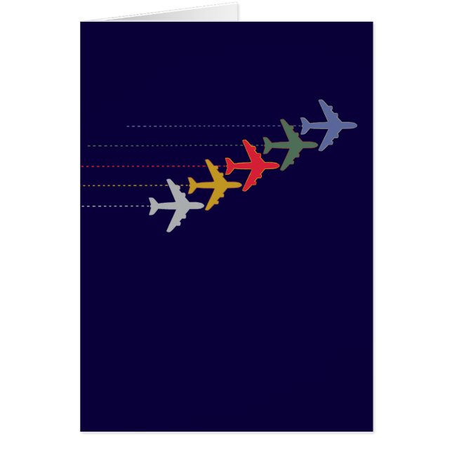 farbige Reiseflugzeuge (Vorne)